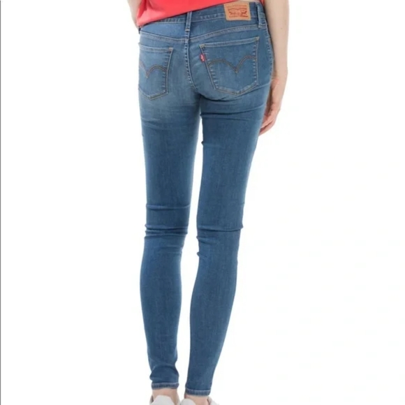 Levi's 710 Super Skinny Jeans Medium Blue Wash - Picture 3 of 13